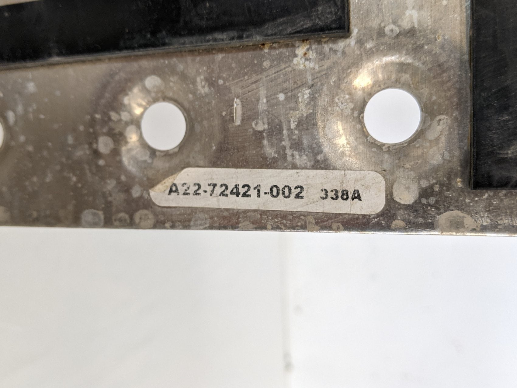 Used FTL 33" x 13 ¾" Fixed Recess Polished Deck Plate - P/N A22-72421-002 (9107914621244)