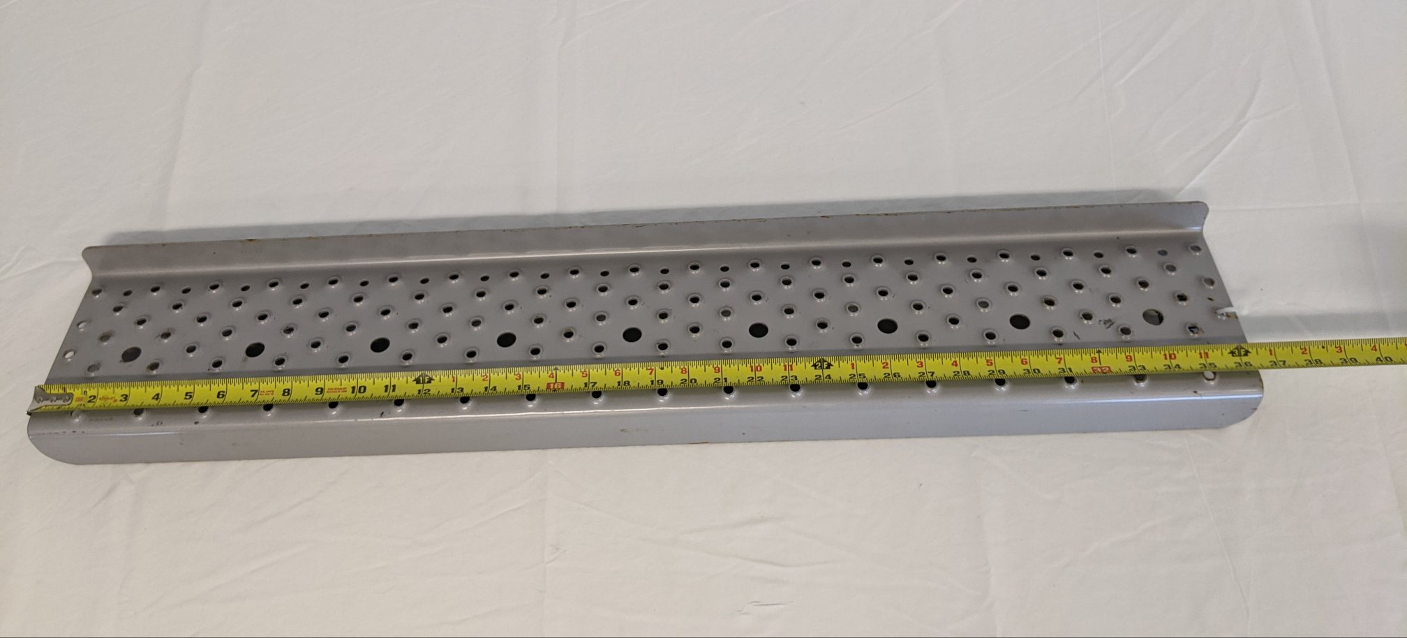 Freightliner 36 ½" x 6 ½" Argent Silver Painted Steel Step - P/N 22-52438-005 (9112219779388)