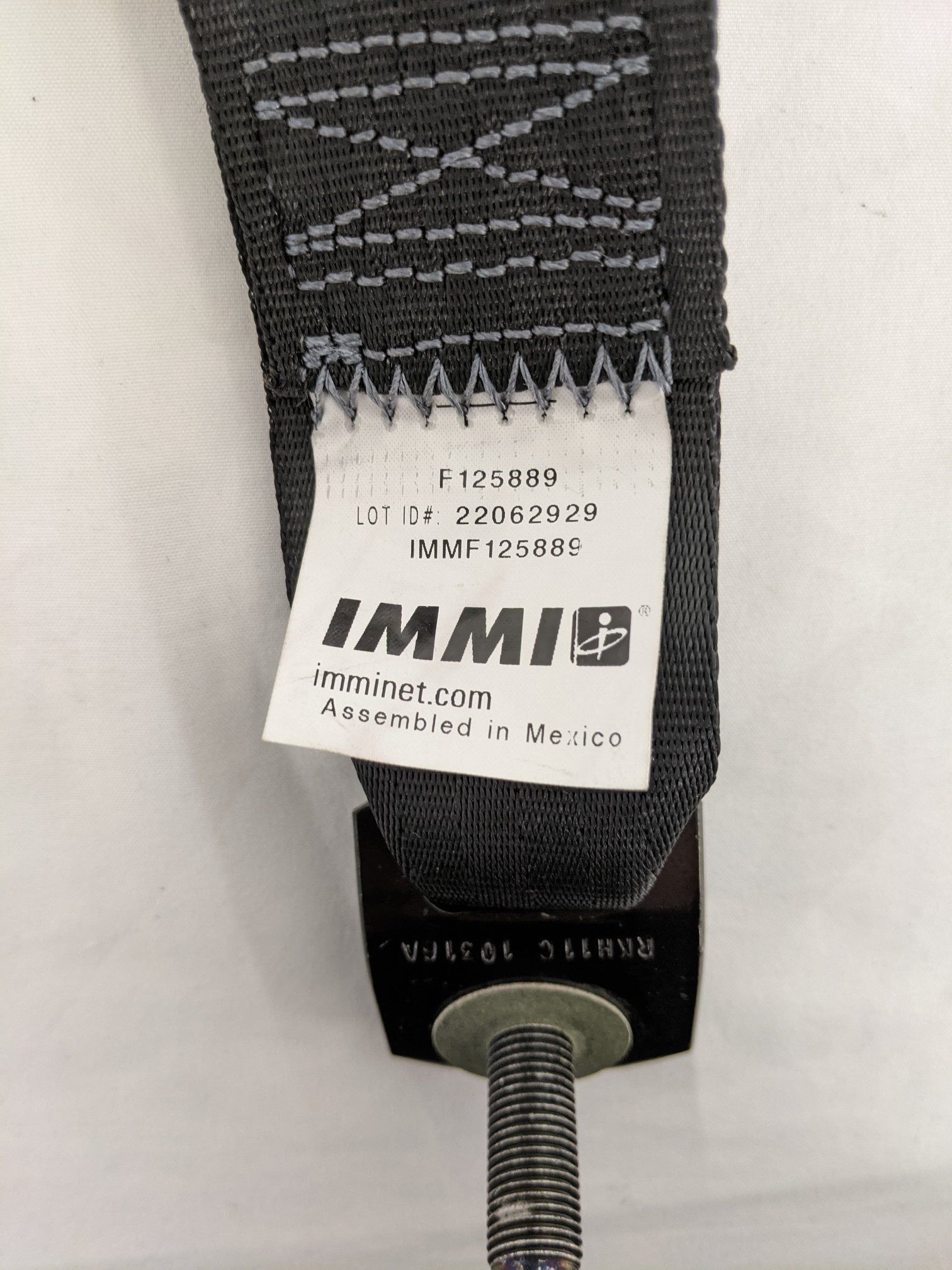 *Missing Latch* FTL Cascadia IMMI LH Black Air Ride Seat Belt - P/N IMM F125889 (9391622586684)