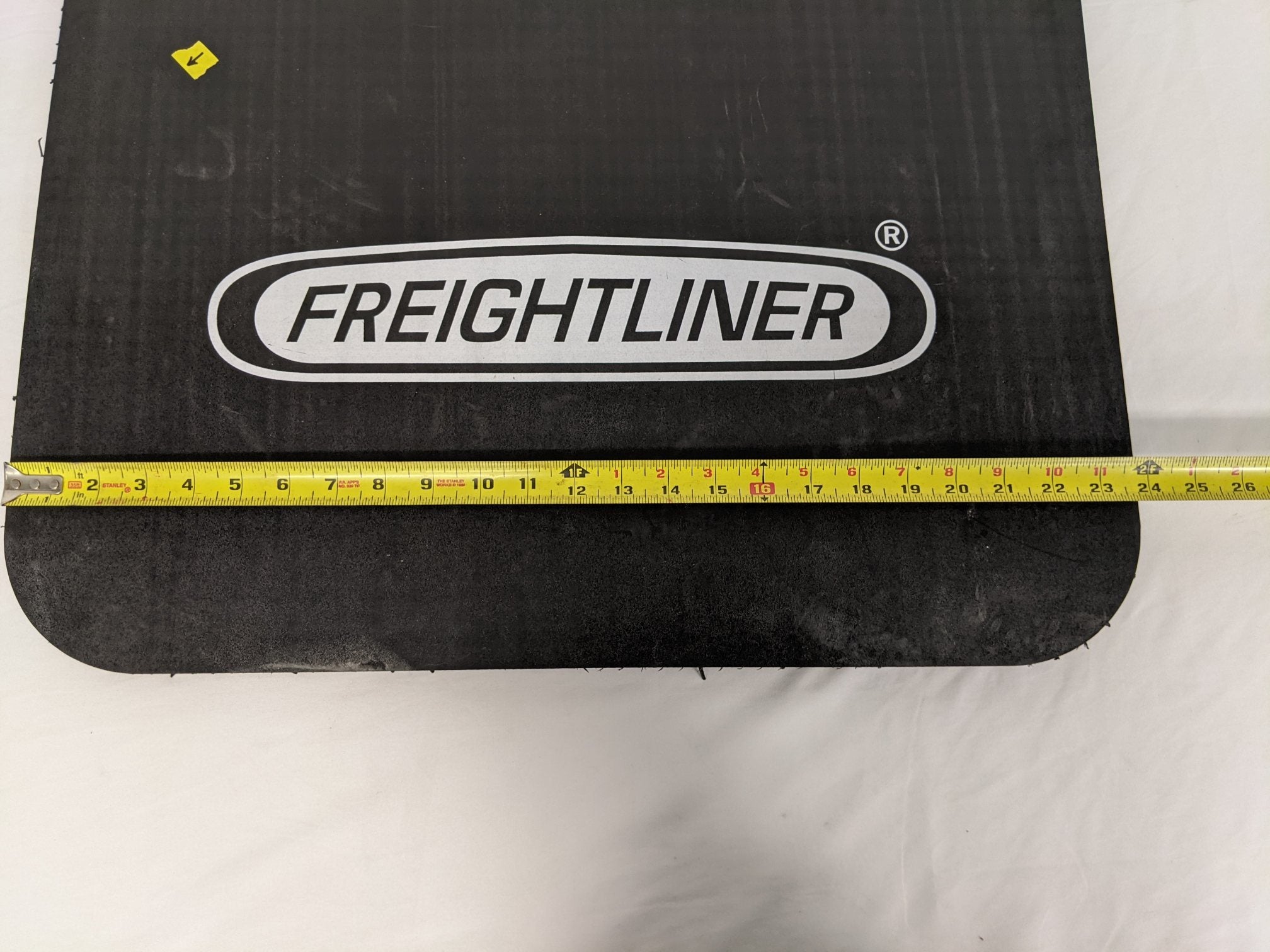 Freightliner LH 27" SG Symplastic Mitered Black Mud Flap - P/N 22-79237-202 (9149887086908)