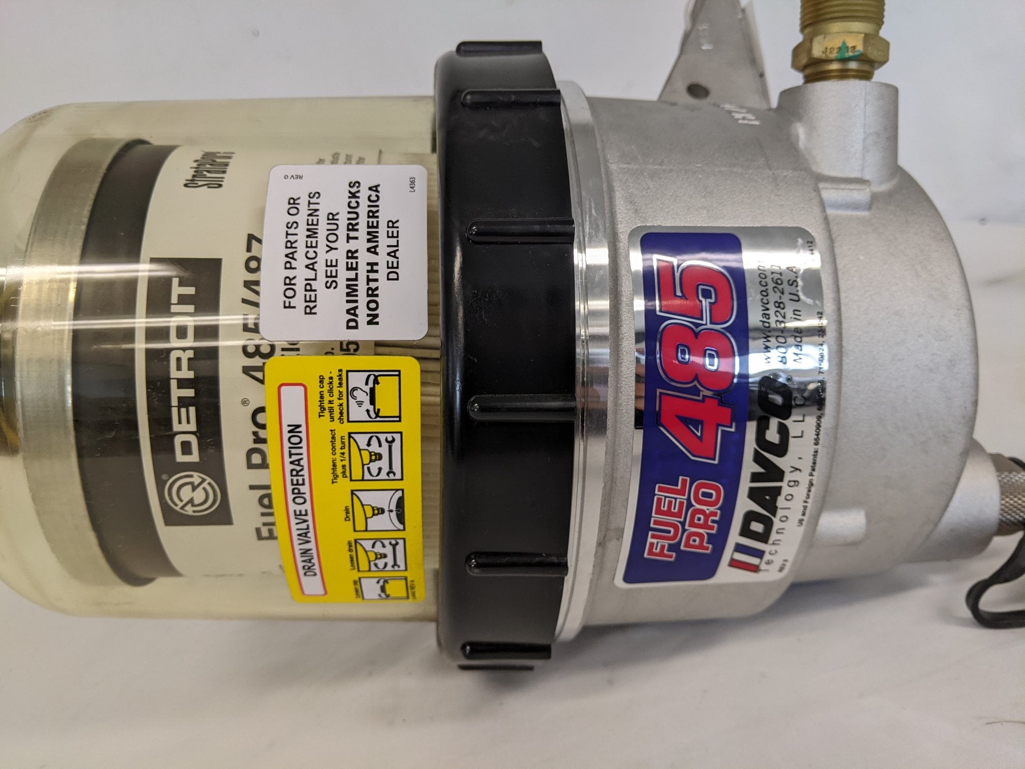Davco 485 Detroit Fuel Water Separator - P/N 03-40570-002