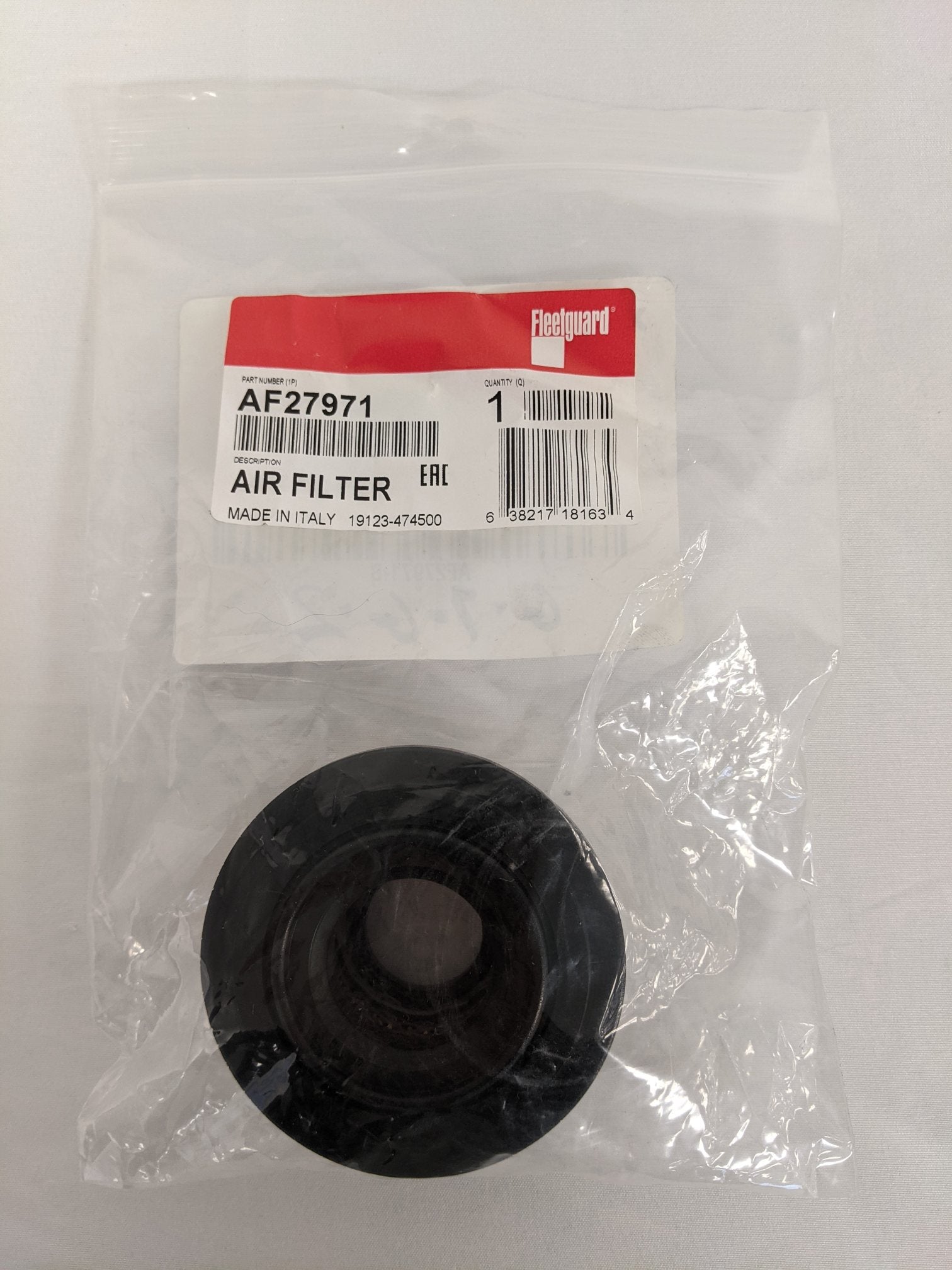 Fleetguard Cummins Engine Air Cleaner Filter Element - P/N FG AF27971 (9155318284604)