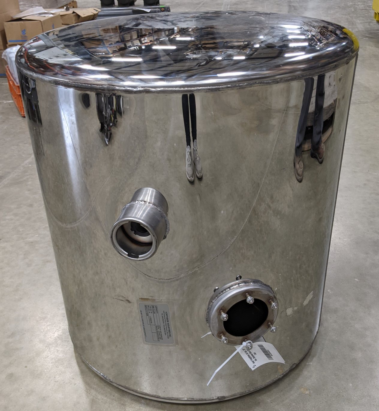 Used Freightliner 53 Gal. 25" Dia. Stainless Steel DEF Tank - P/N A04-32229-003 (9172662780220)