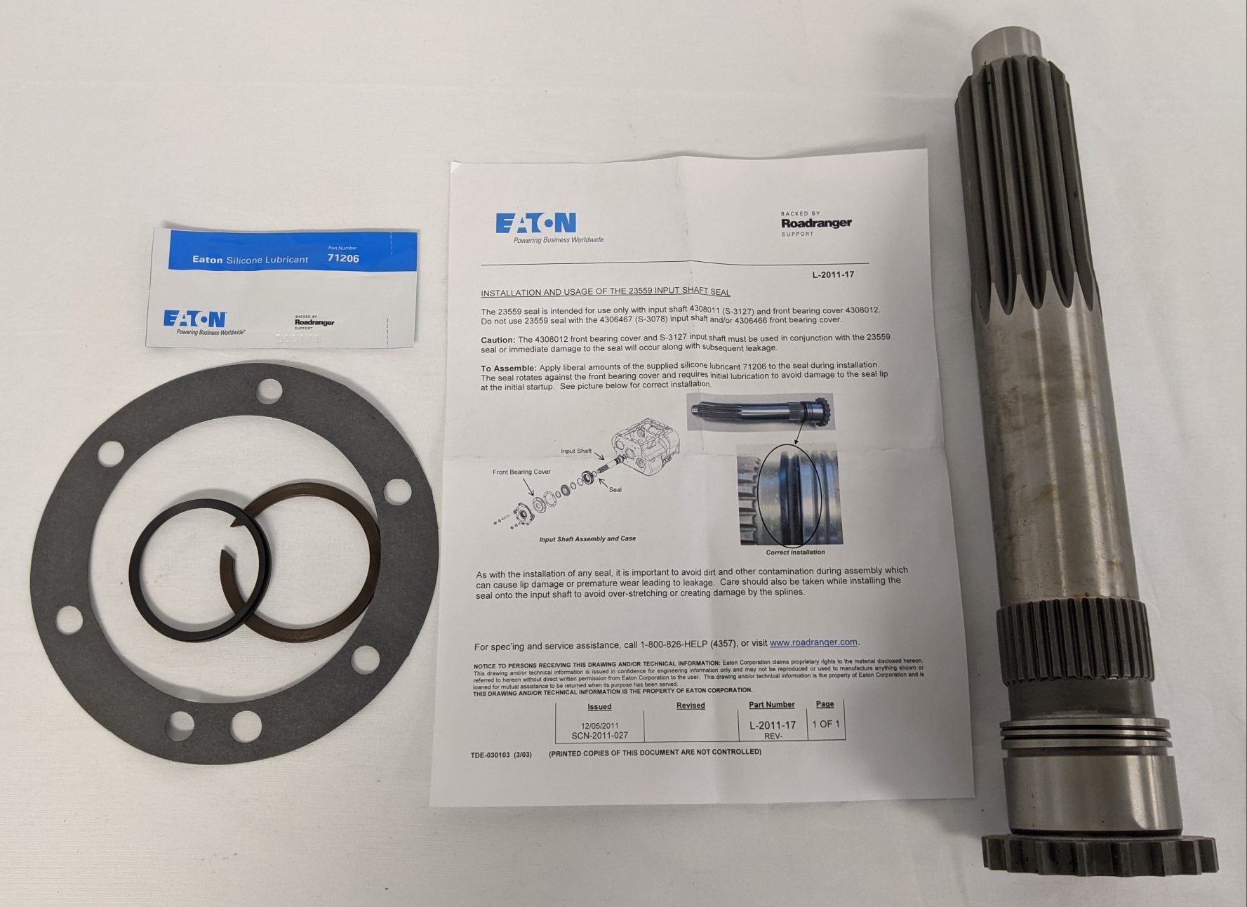 Eaton Fuller Input Shaft & Seal Kit - P/N FUL K4143 (9168117858620)