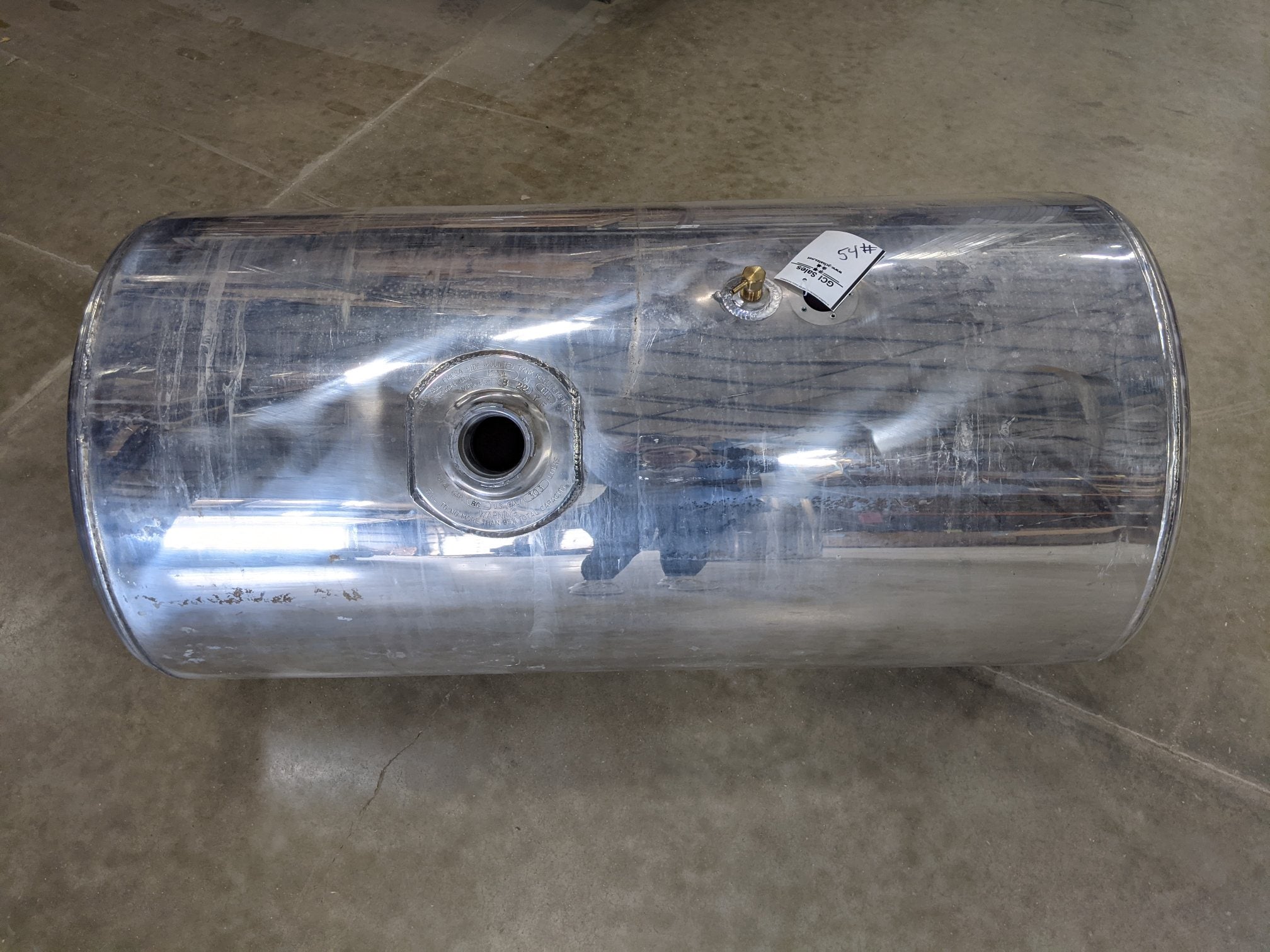 Freightliner LH 80 Gal.  23" Dia. 46" L Fuel Tank - Fuel Tube P/N A03-22295-002 (9186251964732)