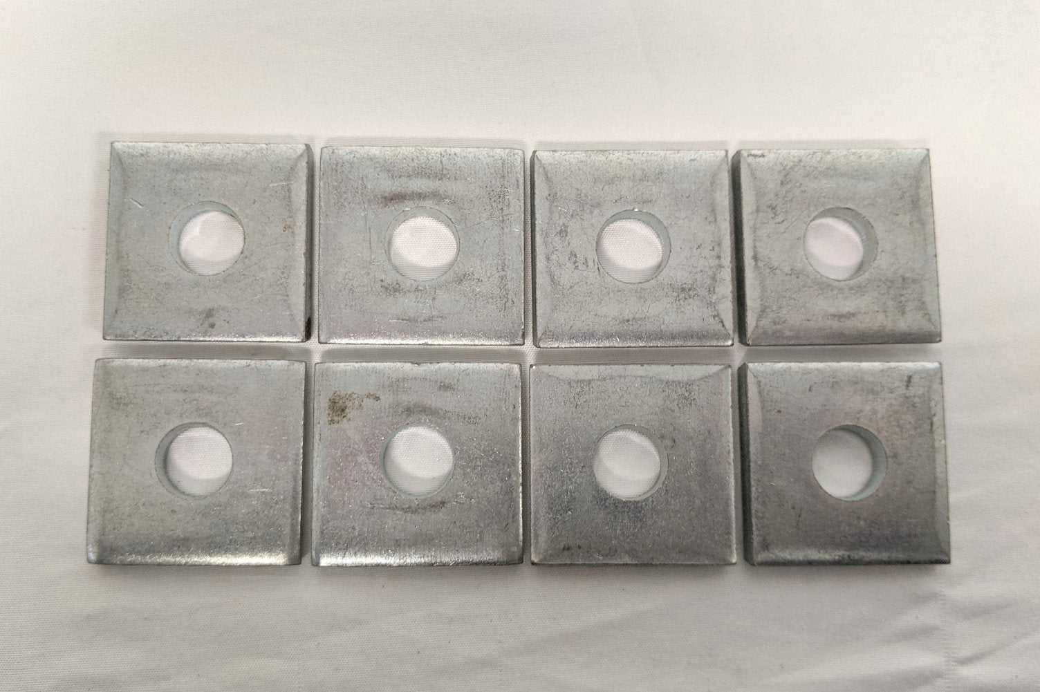 *Lot of 8* Unistrut ½" Bolt Hole Square Washers - P/N P1064 (9183610732860)