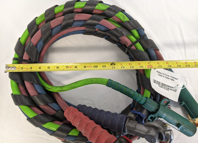 Phillips 15 Ft 3-in-1 Premium Tractor to Trailer Cable - P/N 30FL128 180 (9271256613180)