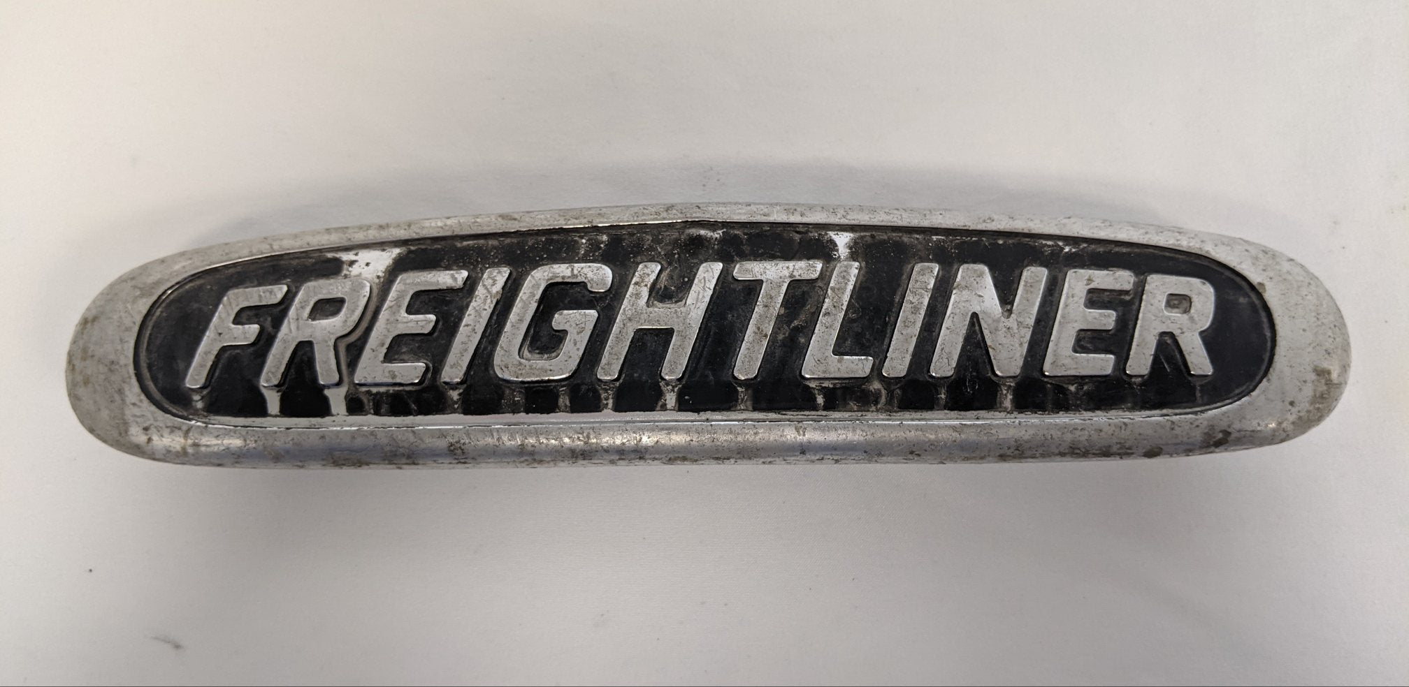 Used Freightliner Aluminum Small Nameplate Similar to P/N 22-57546-000 (9189872369980)