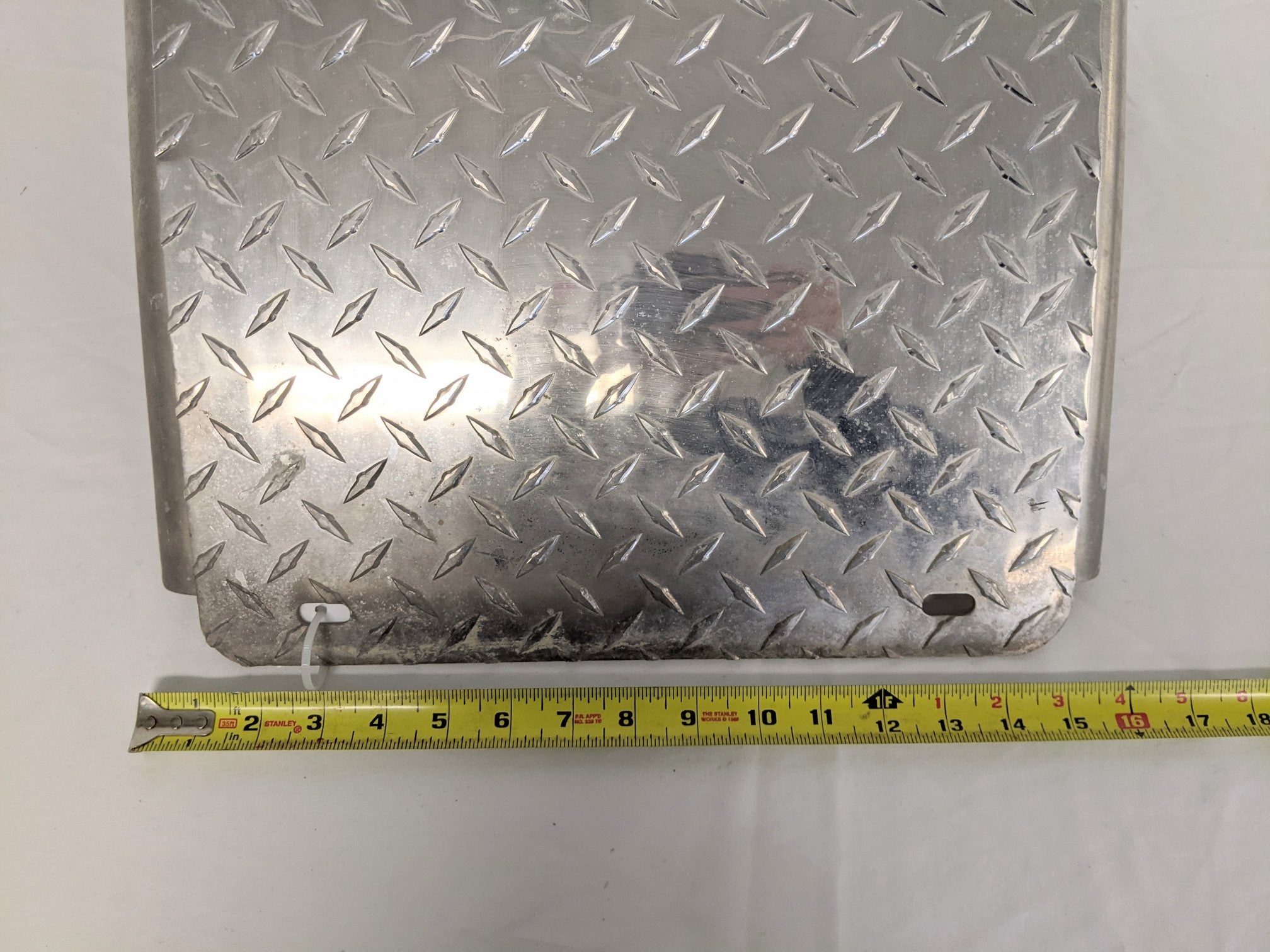 Diamond Plate 23 Gal. LH Straight Fill DEF Tank Cover - P/N A04-27869-012 / 006 (9267309838652)