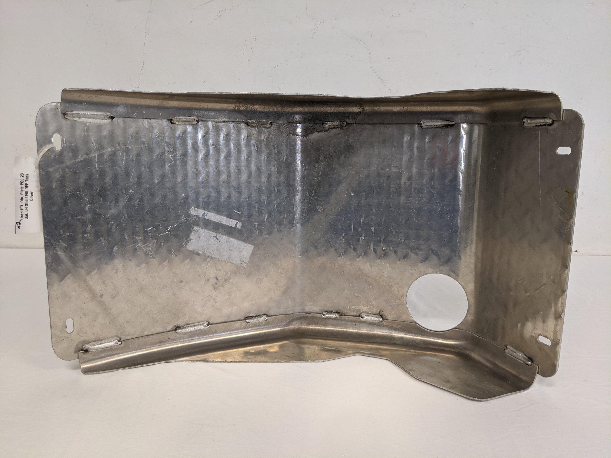 Used Dia. Plate POL 23 Gal. LH Short Fill DEF Tank Cover -P/N A04-27869-017 /011 (9267278414140)