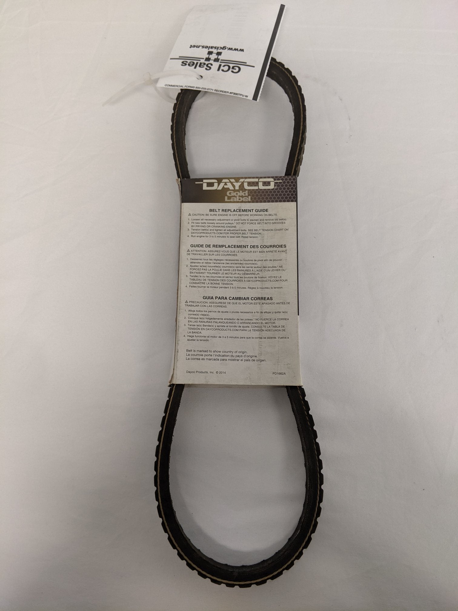 Dayco Gold Label Fan Belt - P/N DCO 17320 (9271432741180)