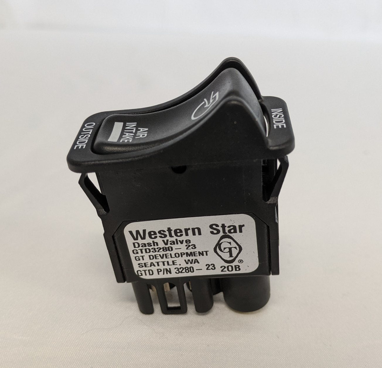 Western Star Upper Hood Air Intake Dash Toggle Valve - P/N GTD 3280 23 (4567898816598)