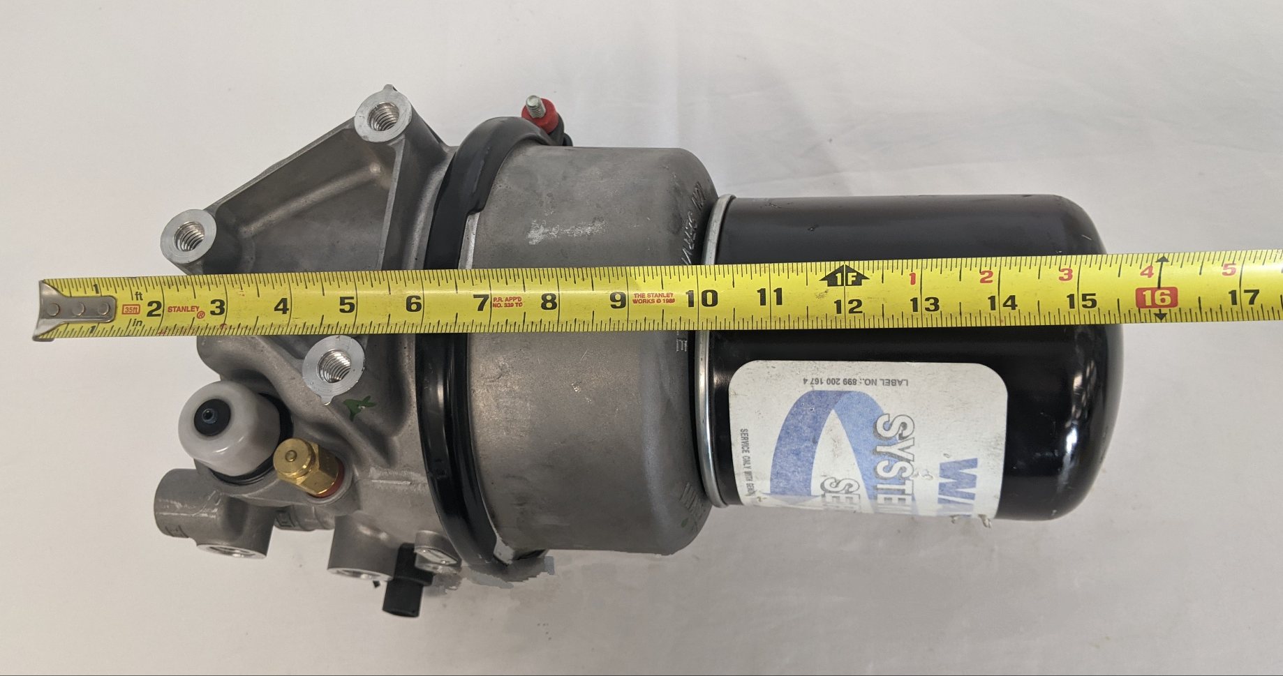 Wabco SS HP No OC Air Dryer w/ Drain & Check Valves - P/N WAB 4324801440 (9320681341244)