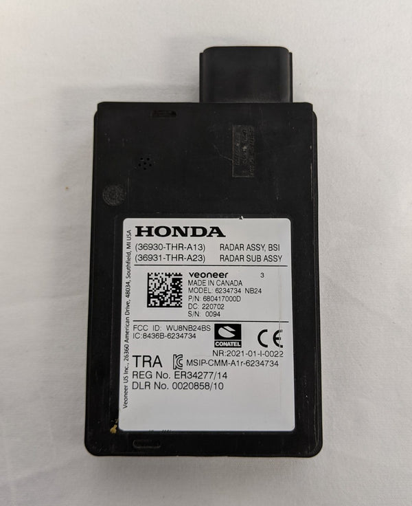 Used Honda Odyssey 2018-2022 RH Blind Side Spot Radar - P/N 680417000D (9320822210876)