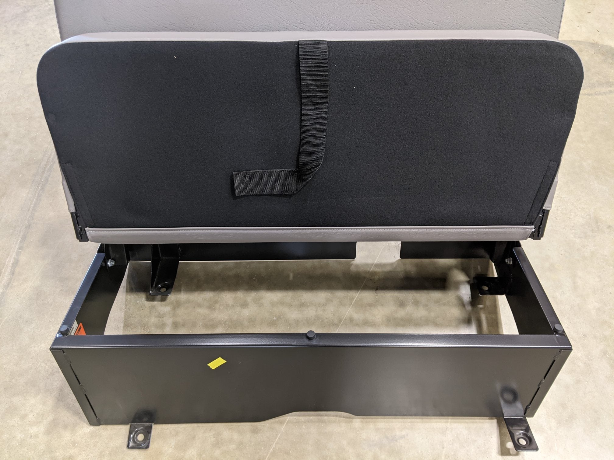 Freightliner M2 Opal Gray Vinyl TB Cutout 2-Man Bench Seat - P/N C27-00121-009 (9385995108668)