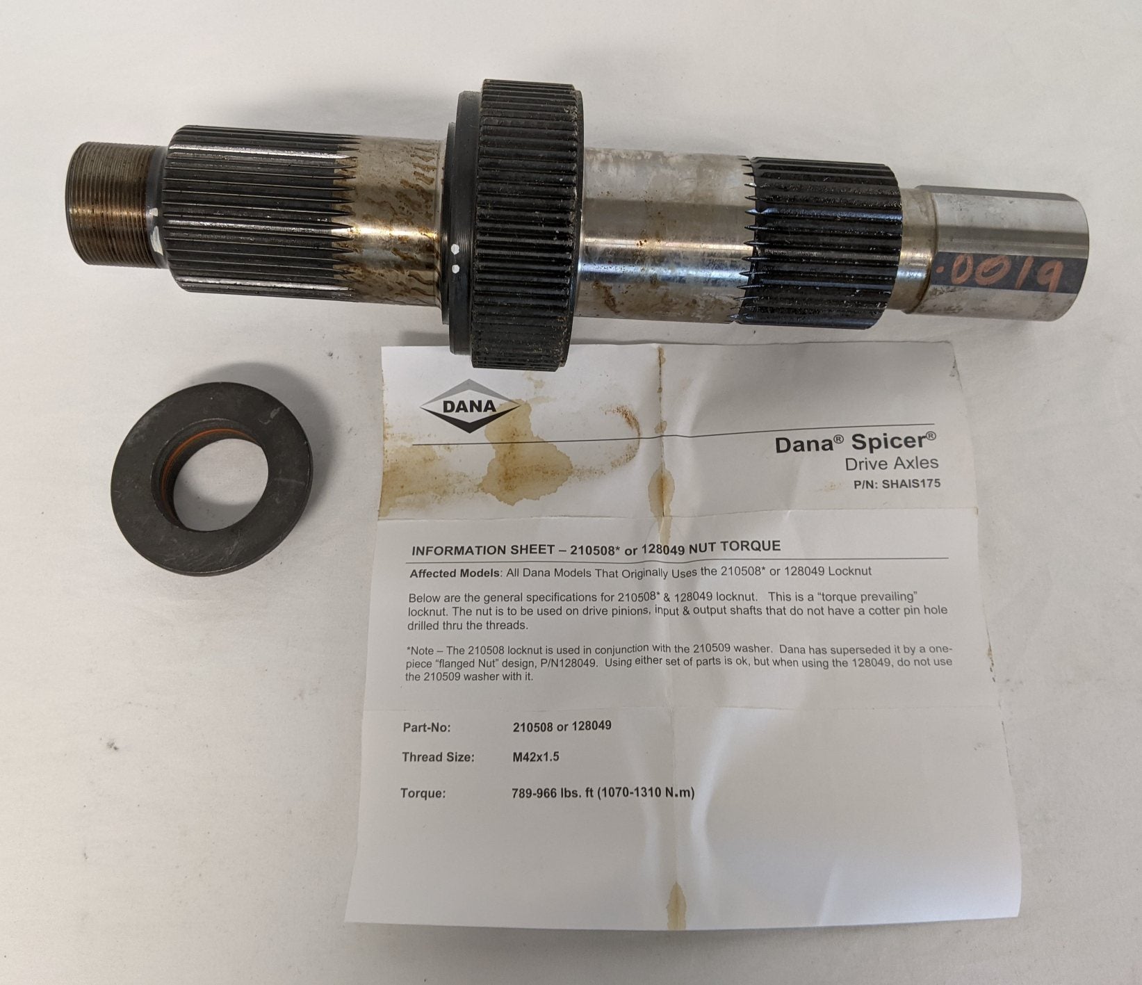 Spicer Input Shaft & Bushing Kit - P/N 504181 (9382892175676)