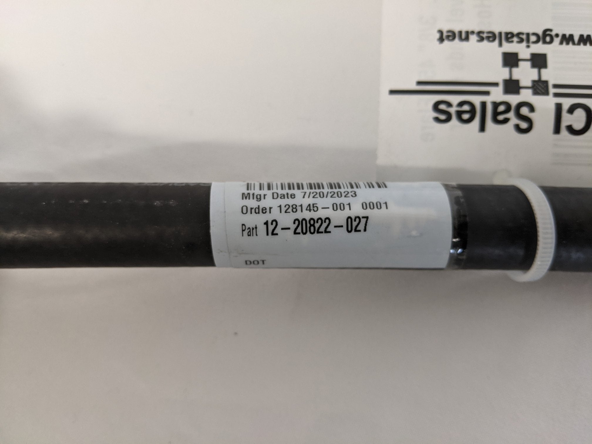 Parker 27" 271-6 Air Line Hose w/ (2) ⅜" SAE 45° Swivel Ends - P/N 12-20822-027 (9386240868668)