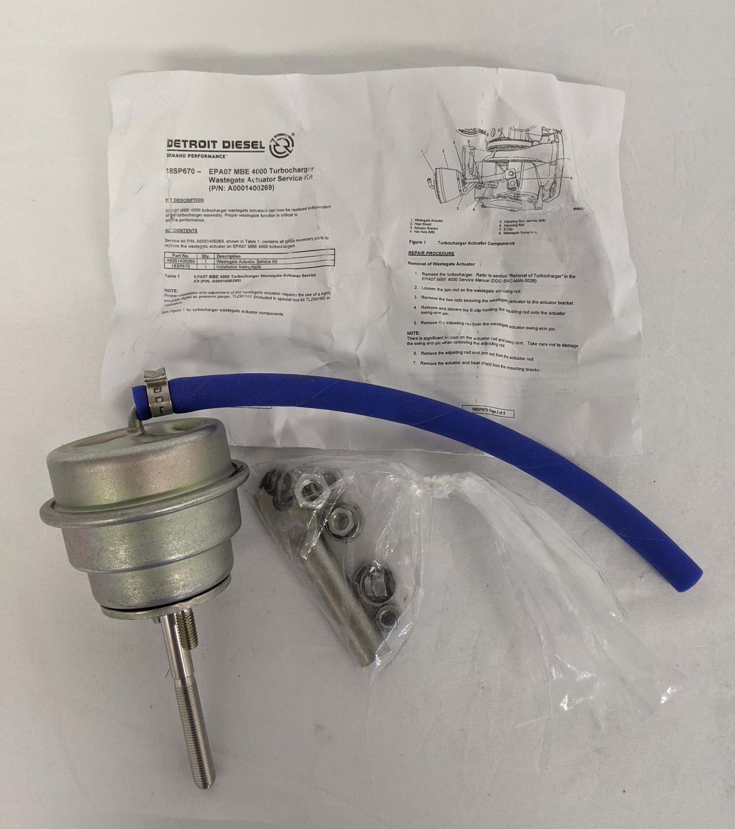 Detroit Variable Nozzle Turbine Turbocharger Actuator - A0001400269