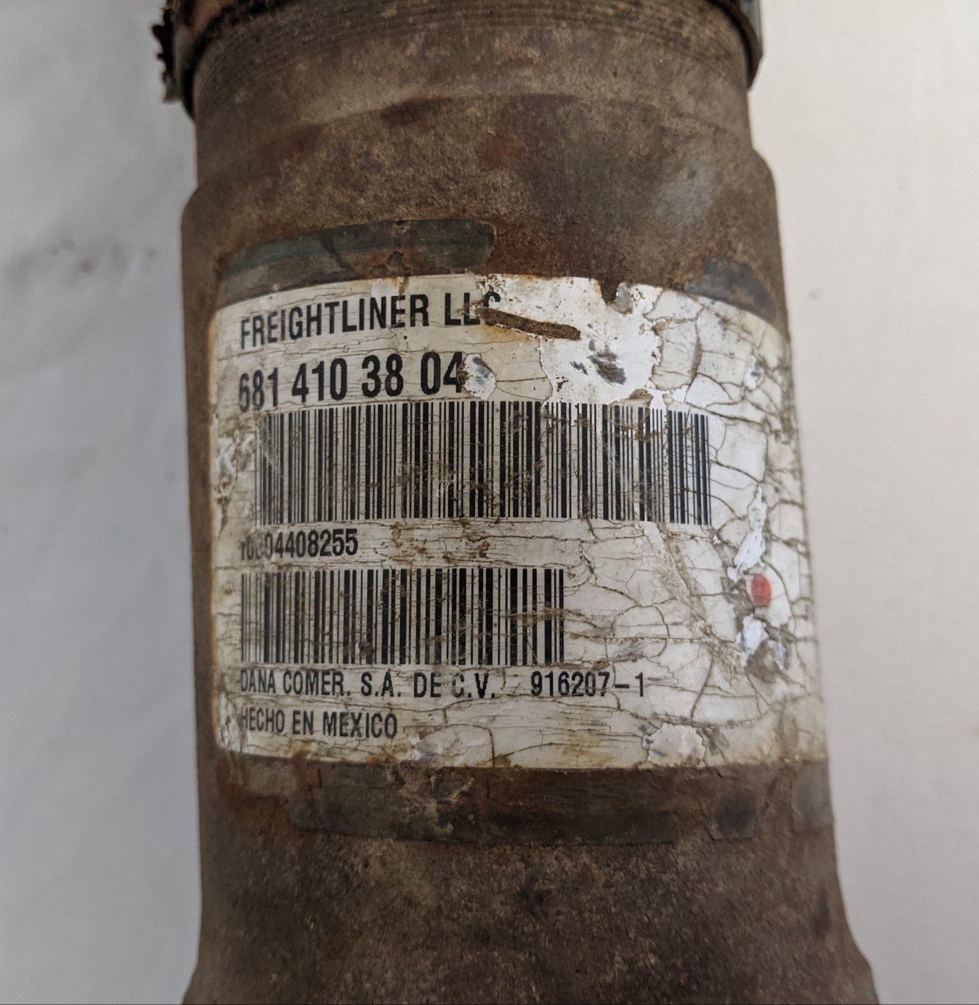 DTNA Short Couple Inter-Axle Drive Shaft - P/N A 681 410 38 04