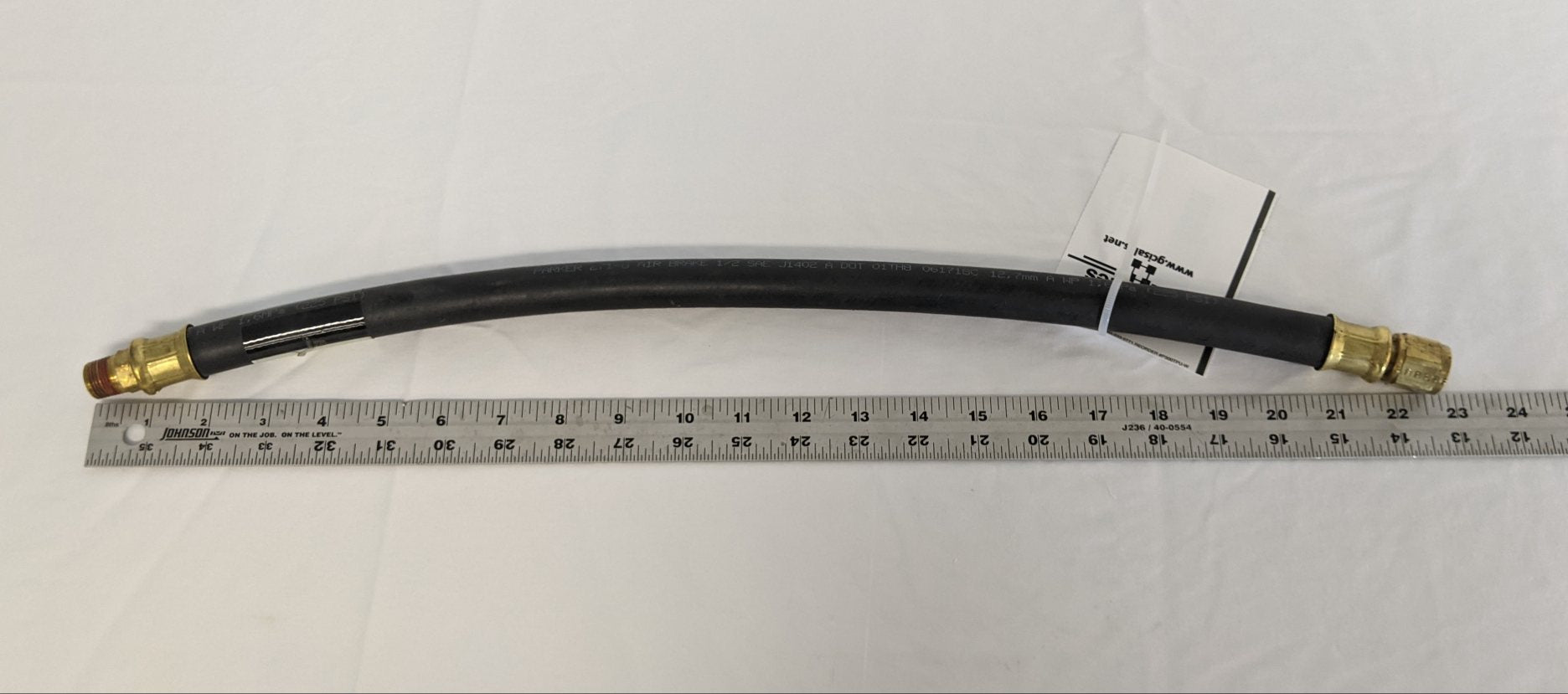Used Parker C/B 06MPT X SAE 45 Swivel #8 Air Line Hose - P/N  12-21022-023 (9473190199612)