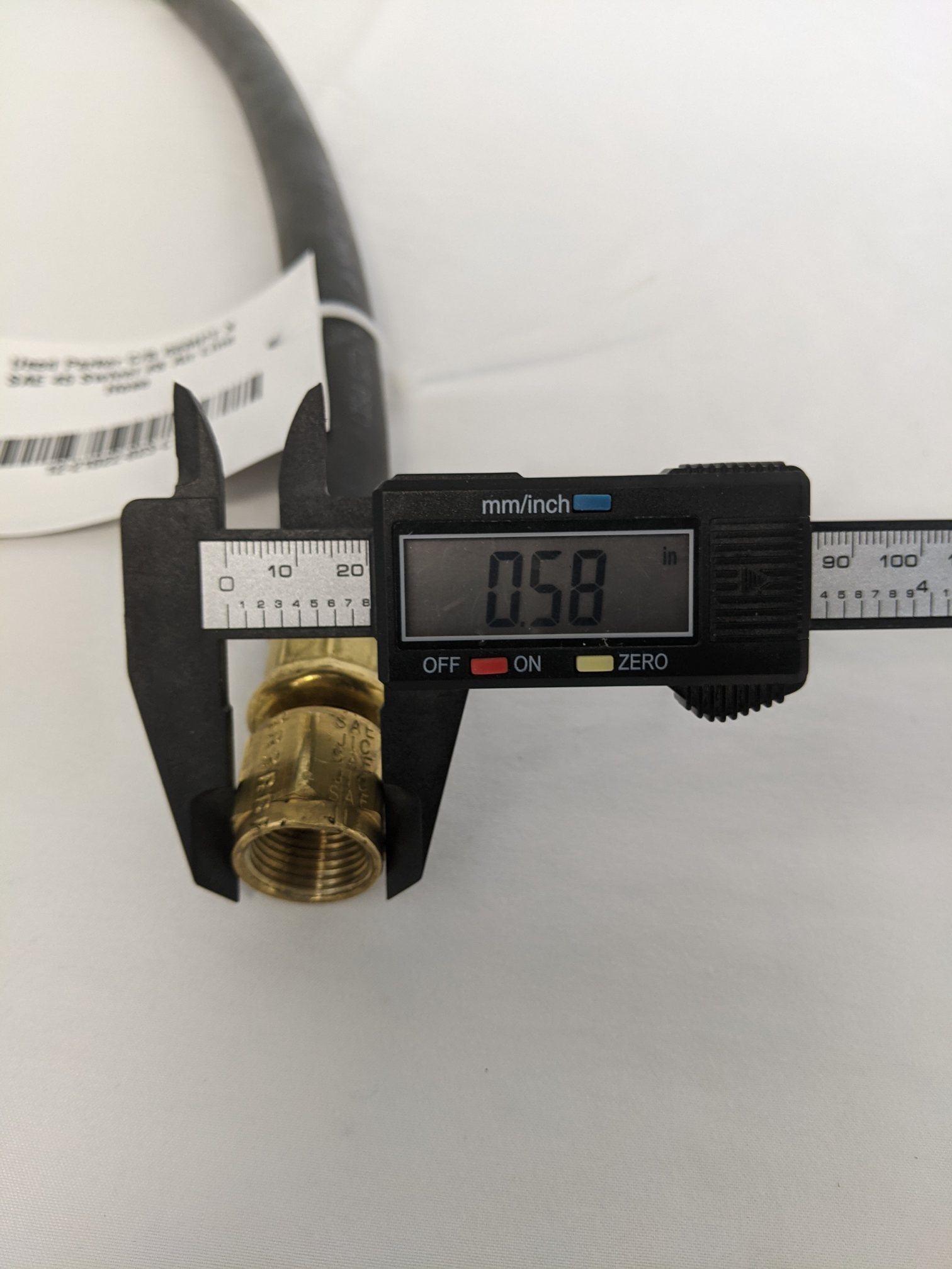 Used Parker C/B 06MPT X SAE 45 Swivel #8 Air Line Hose - P/N  12-21022-023 (9473190199612)