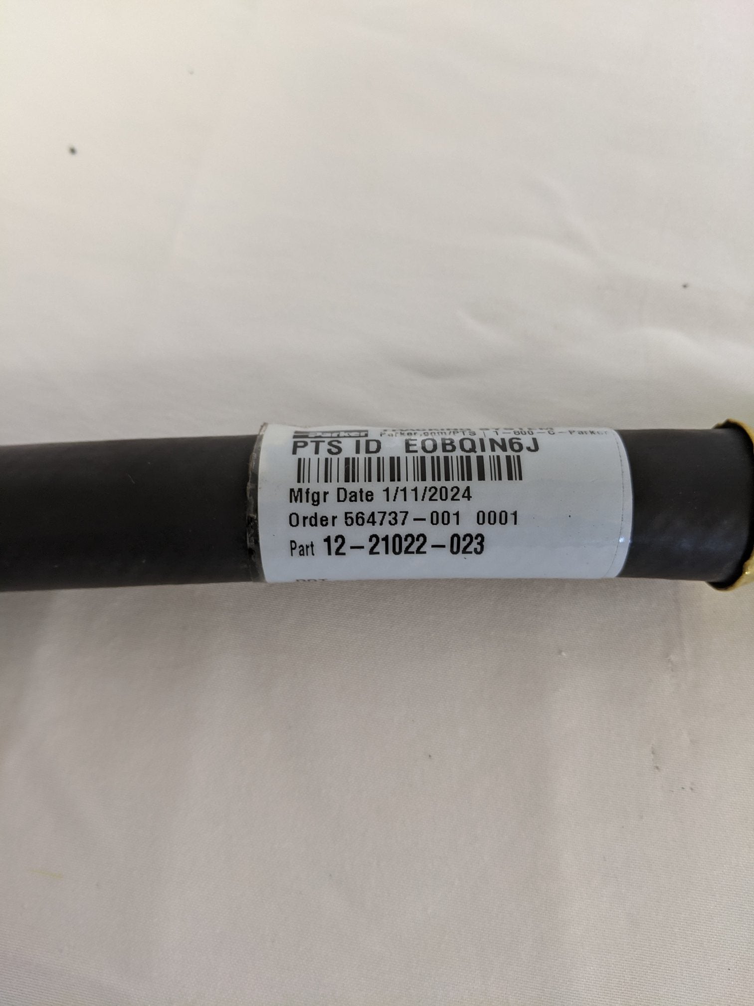 Parker C/B 06MPT X SAE 45 Swivel #8 Air Line Hose - P/N 12-21022-023