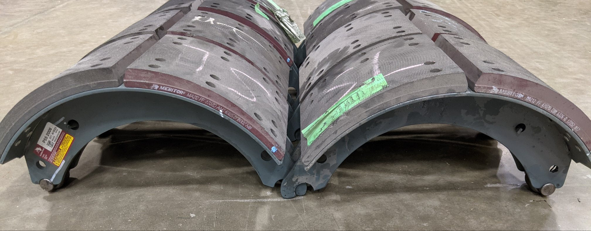 *New Take Off *4 Sets* Meritor 16.5" 4707QP 7" Brake Shoe Kits- P/N SMA2124707QP (9539195863356)