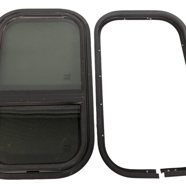 Damaged Freightliner Side Sleeper Window - P/N A18-63653-000