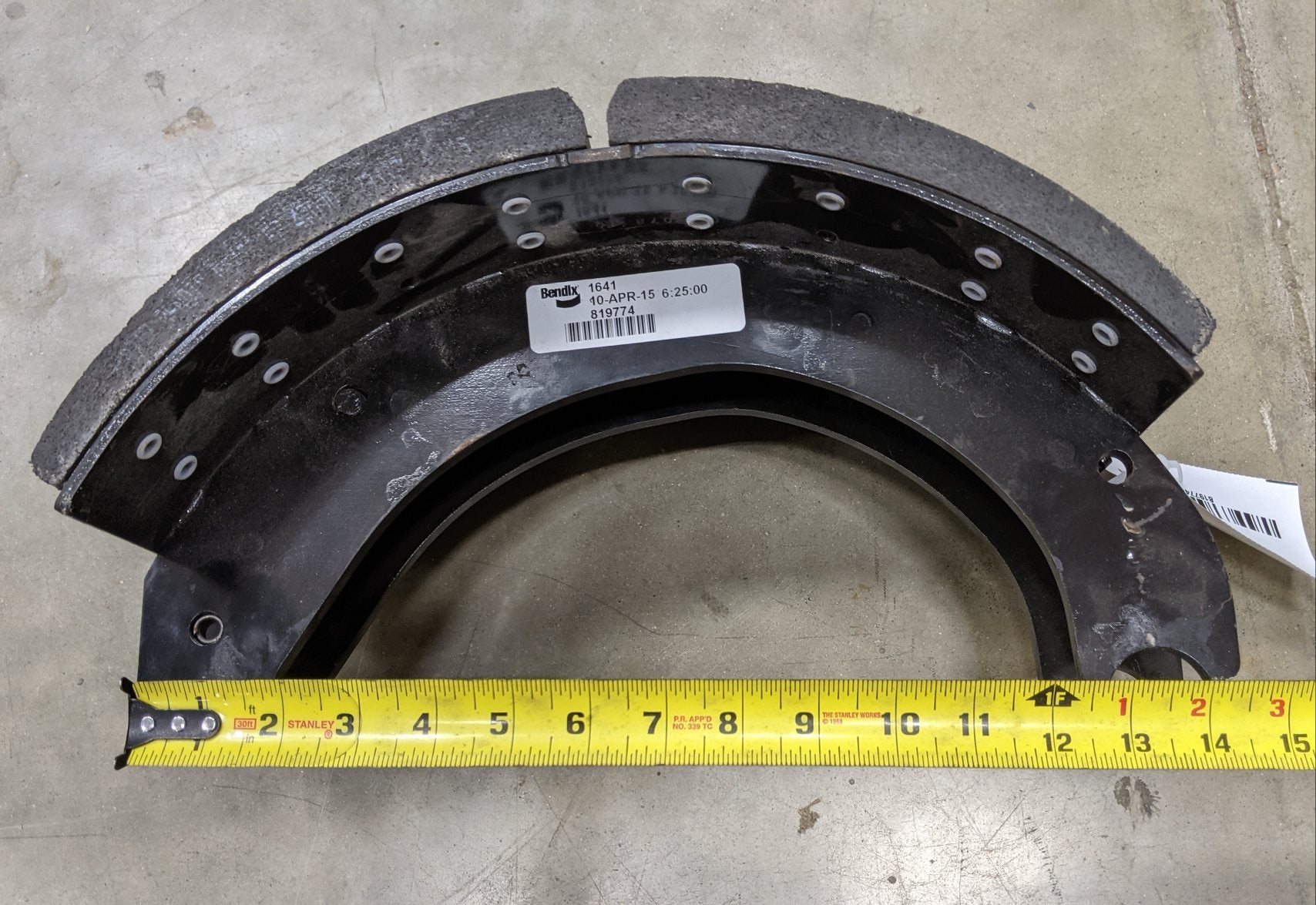 *New Take-Off *2 Sets* Bendix 16.5" 4709 ES420 7" Brake Shoe Kit - P/N BW 819774 (9536894370108)