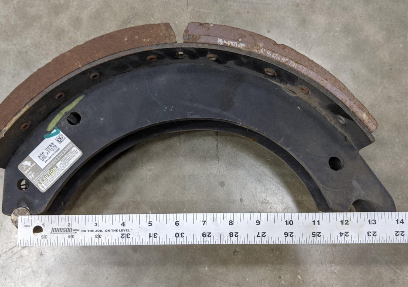 New Take Off *2 Sets* Meritor 16.5" 4720QP 5" Brake Shoe Kits- P/N SMA12014720QP (9539478946108)