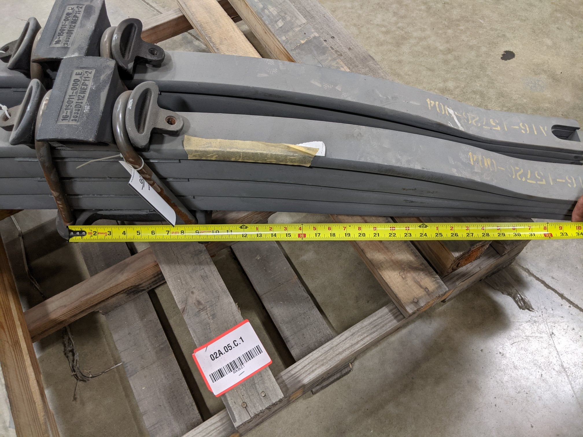 *Lot of 2* Freightliner Parabolic 46000K Rear Leaf Spring - P/N A16-15726-004 (4998903627862)