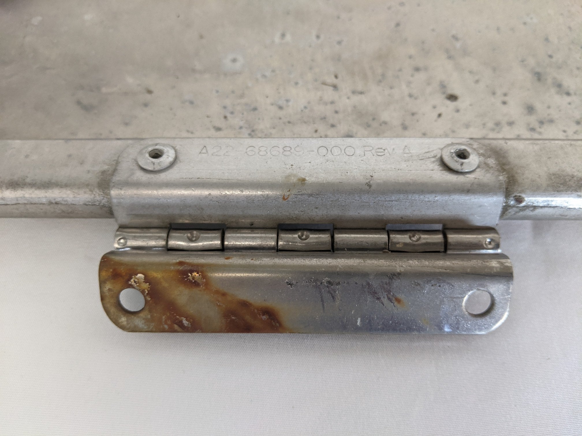 Used Western Star 5700 Polished Hinged Door Kick Plate - P/N  A22-71864-002 (6734373519446)