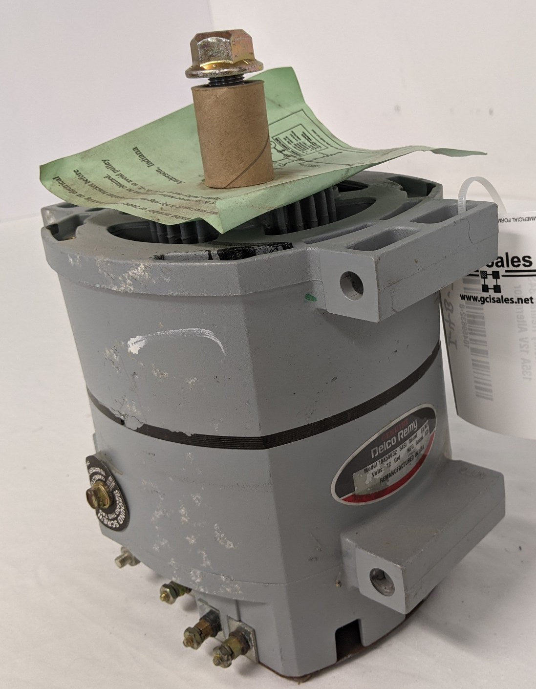 Delco Remy Reman 34SI 135A 12V Alternator - P/N DR 10459632 (9644998459708)