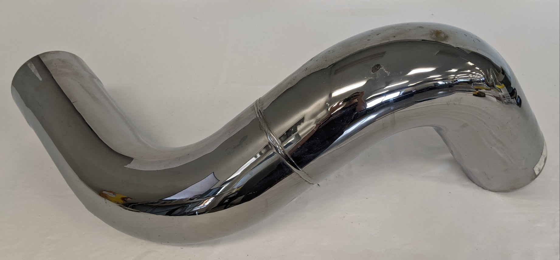 Used Freightliner LH 5" Chrome Back of Cab Exhaust Pipe - P/N 04-21290-001 (9645146702140)