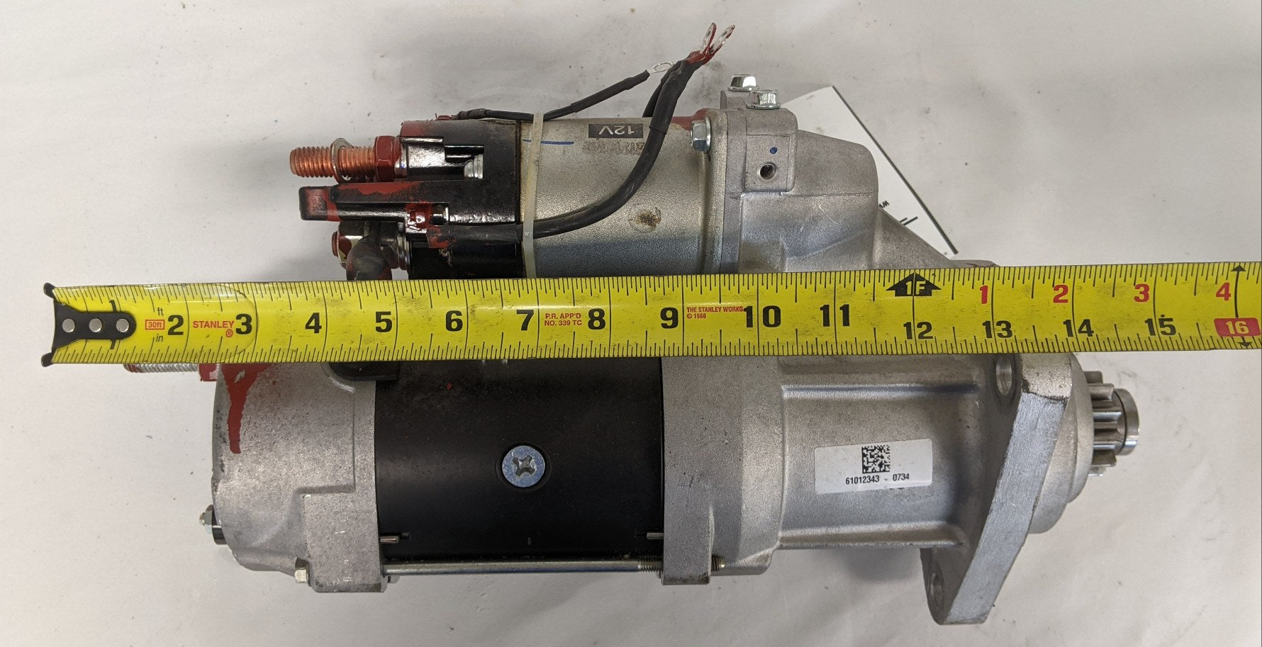 *Missing Solenoid* Used Delco Remy 12V 39MT Starter Motor - P/N 61012343 (9644996559164)