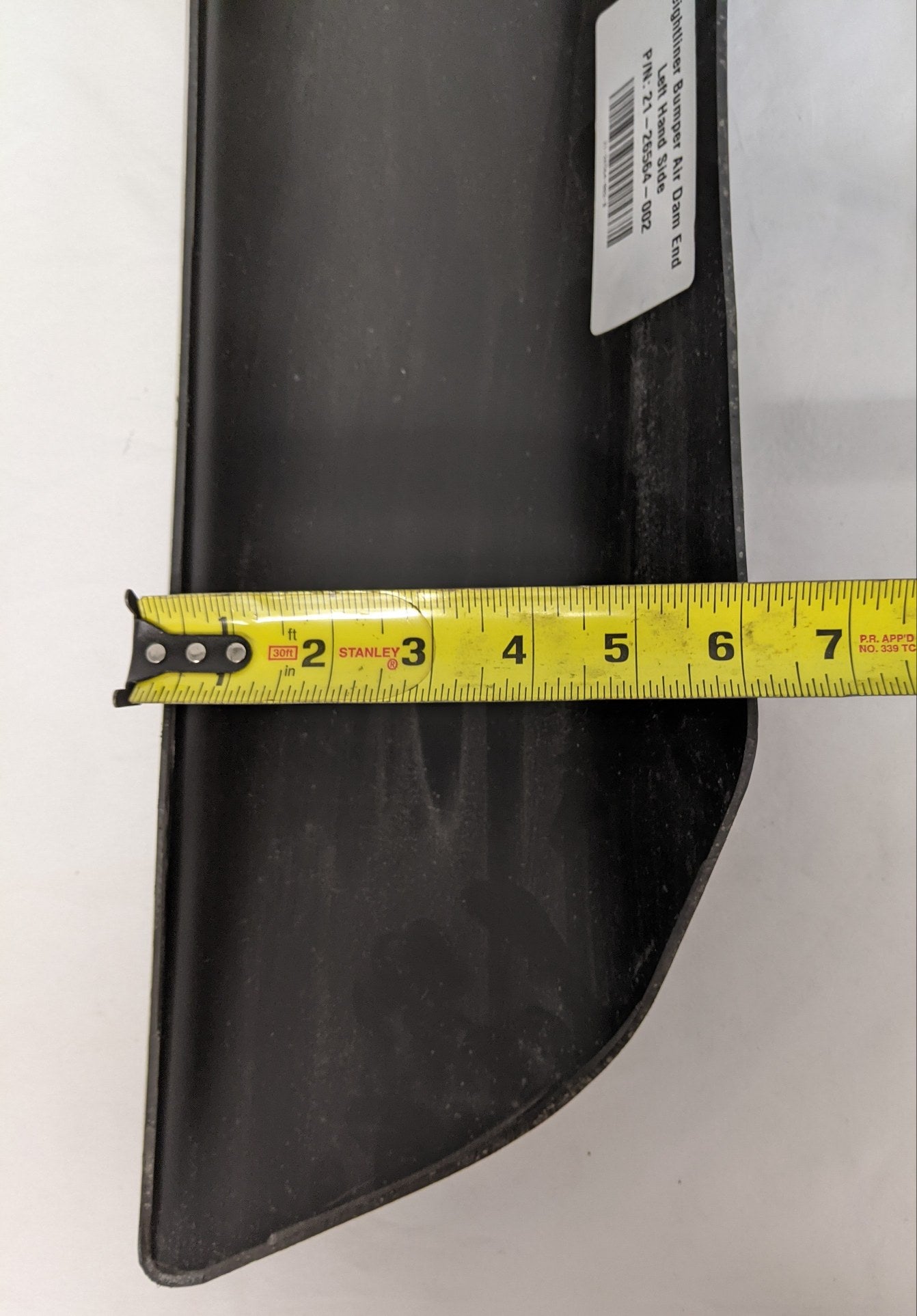 Freightliner LH Bumper Air Dam End, 25 in | 21-26564-002