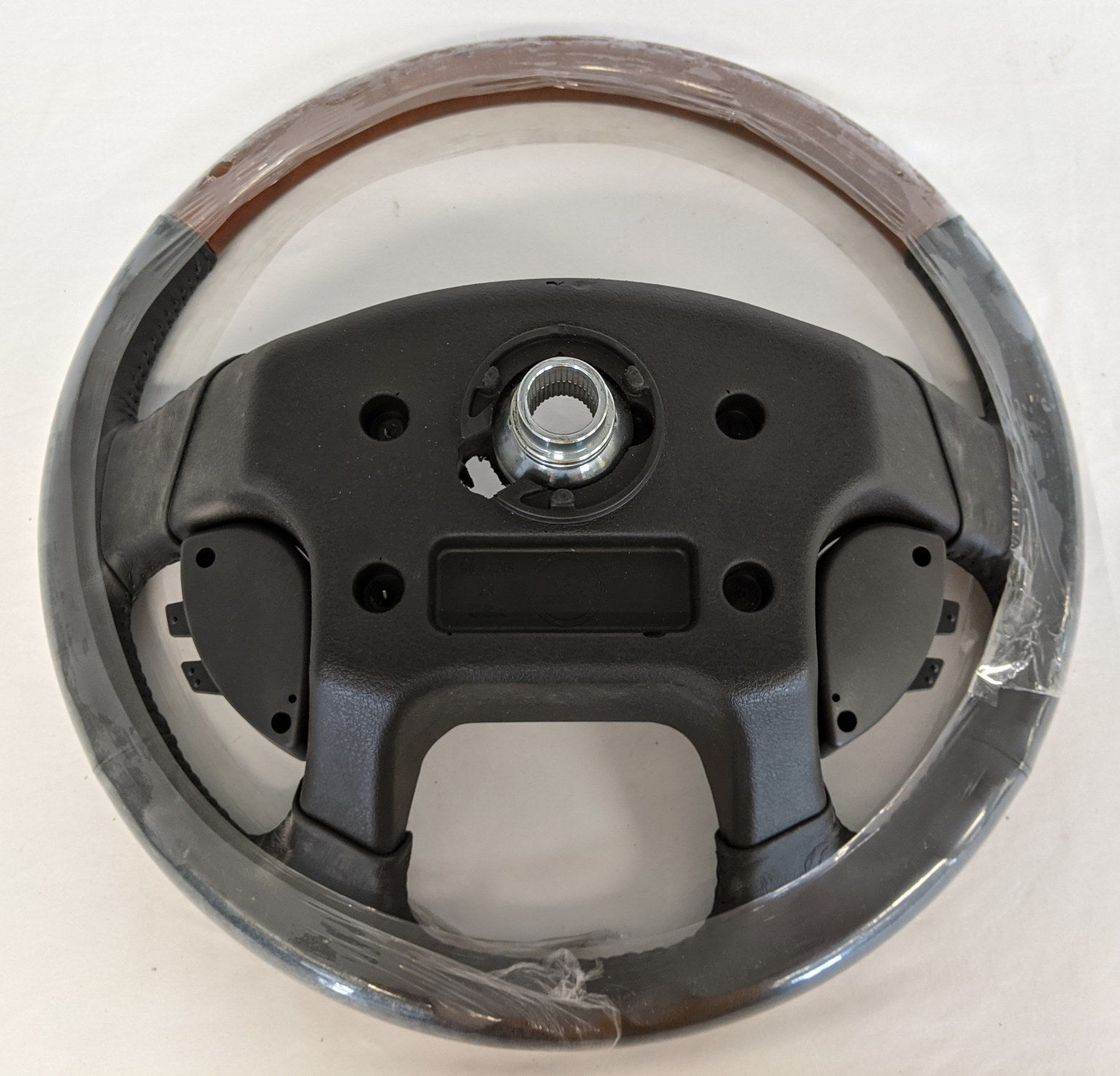 Freightliner Woodgrain and Leather Smart Steering Wheel - P/N  14-19329-002 (3939494133846)