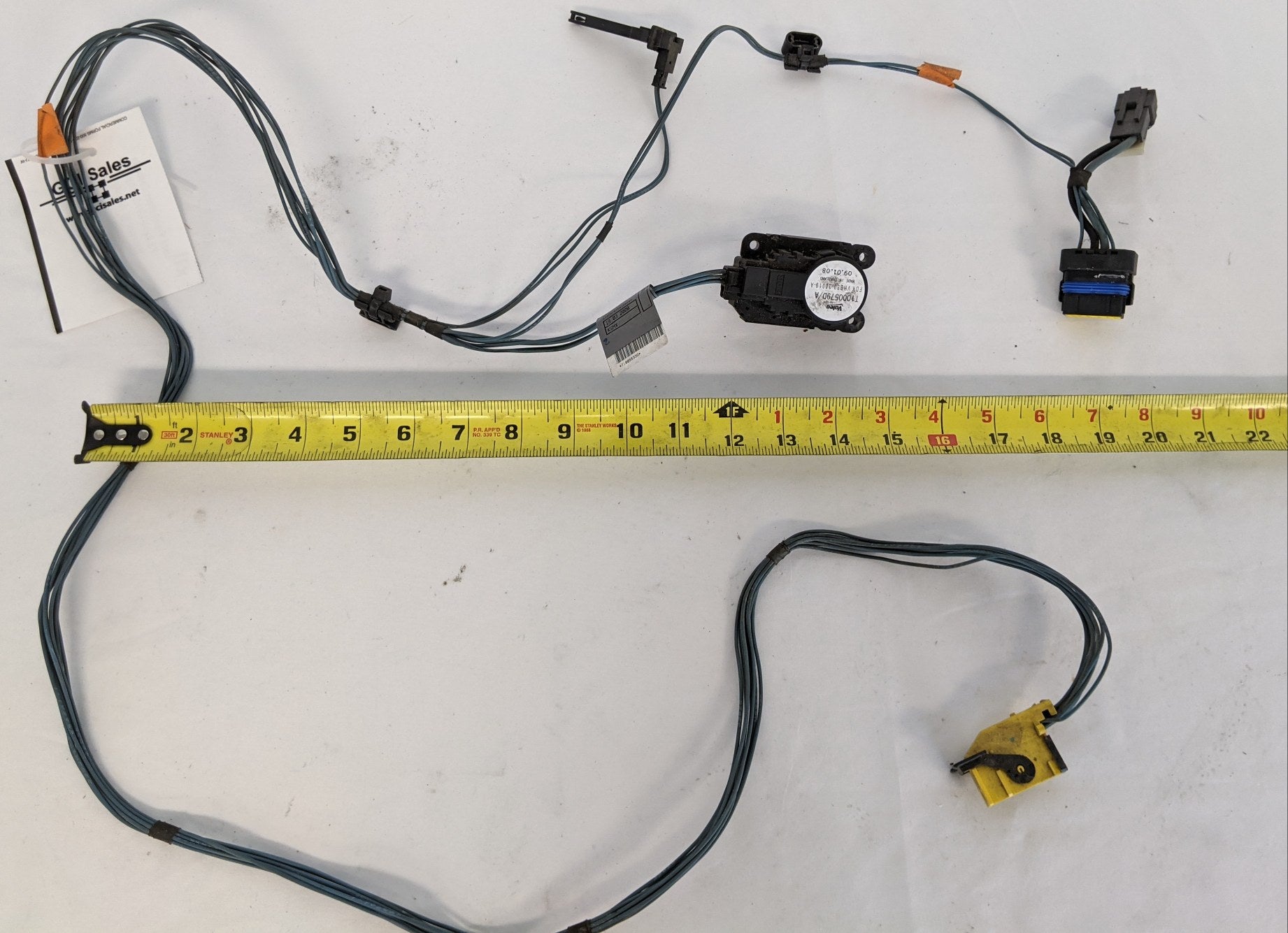 Used Freightliner Cascadia P3 Bunk HVAC Wiring Harness w/ Actuator-P/N T1011223B (9650046894396)