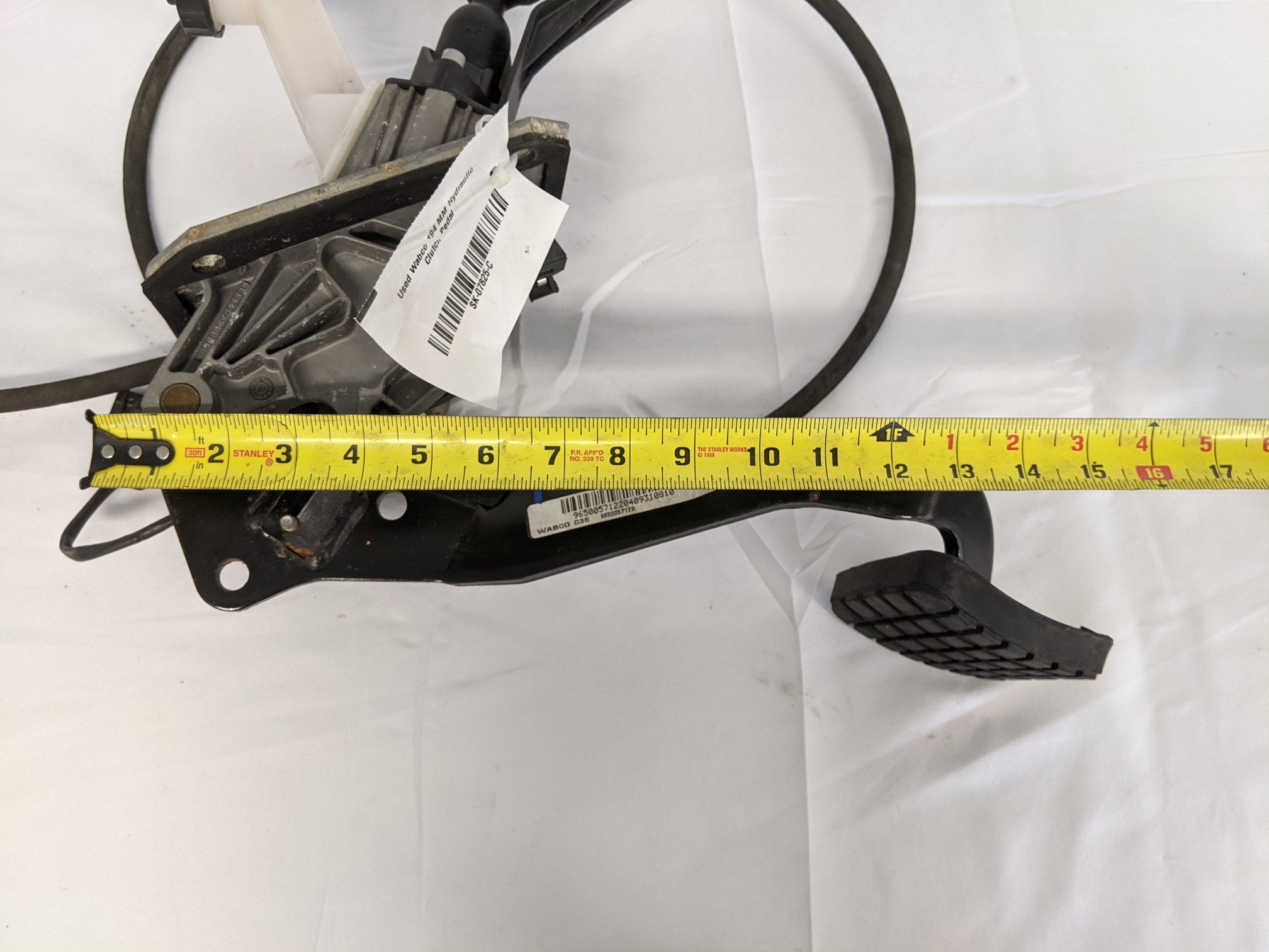 Used Wabco 194 MM Hydraulic Clutch Pedal - A02-13074-007 (9580126110012)