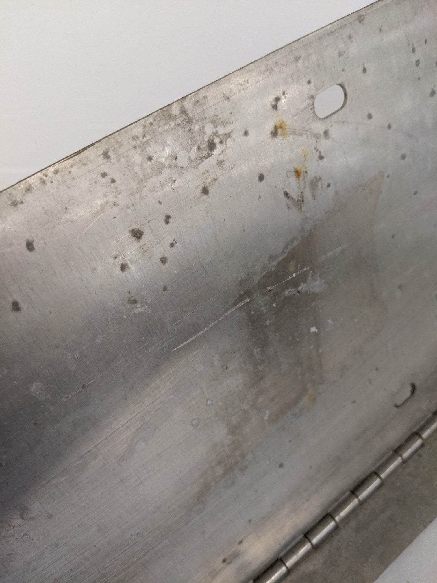 Damaged Freightliner 3 License Plate Hanger Mounting Bracket - P/N A22-25029-004 (6625714831446)