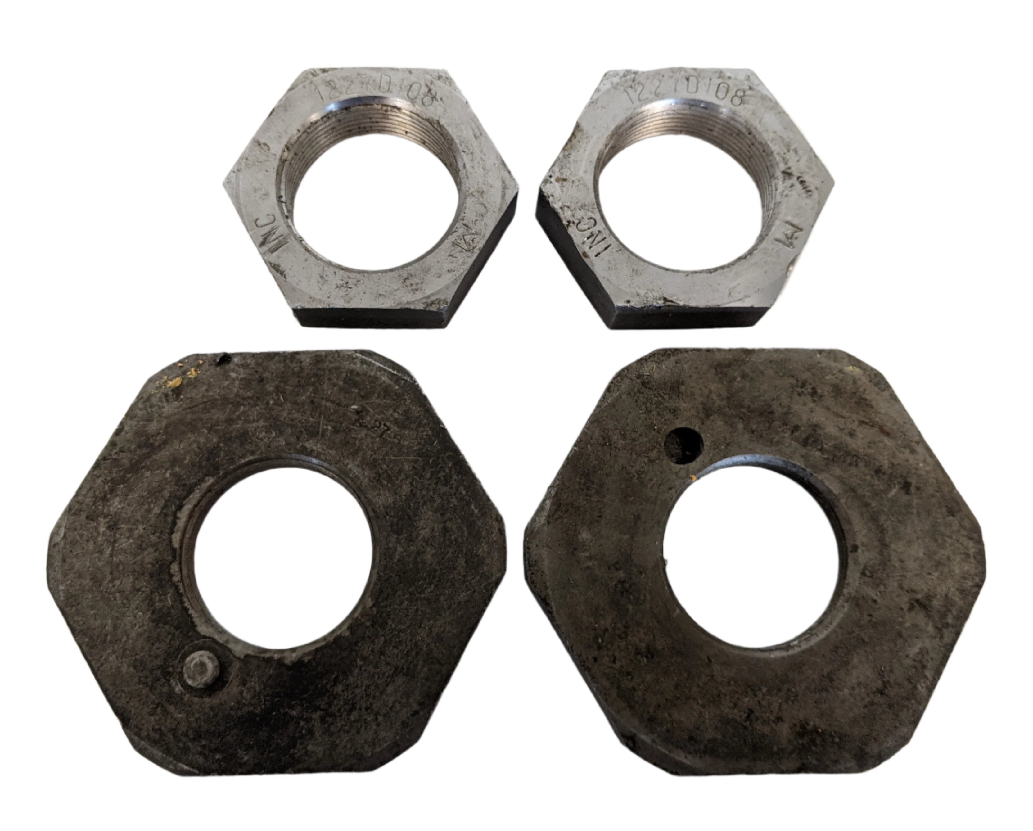 Meritor Steering Axle Spindle Nut Sets - P/N 1227D108, 1227S1527