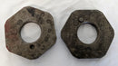 *Lot of 2* Used Meritor Steering Axle Spindle Nut Sets - P/N 1227D108, 1227S1527 (9680695329084)