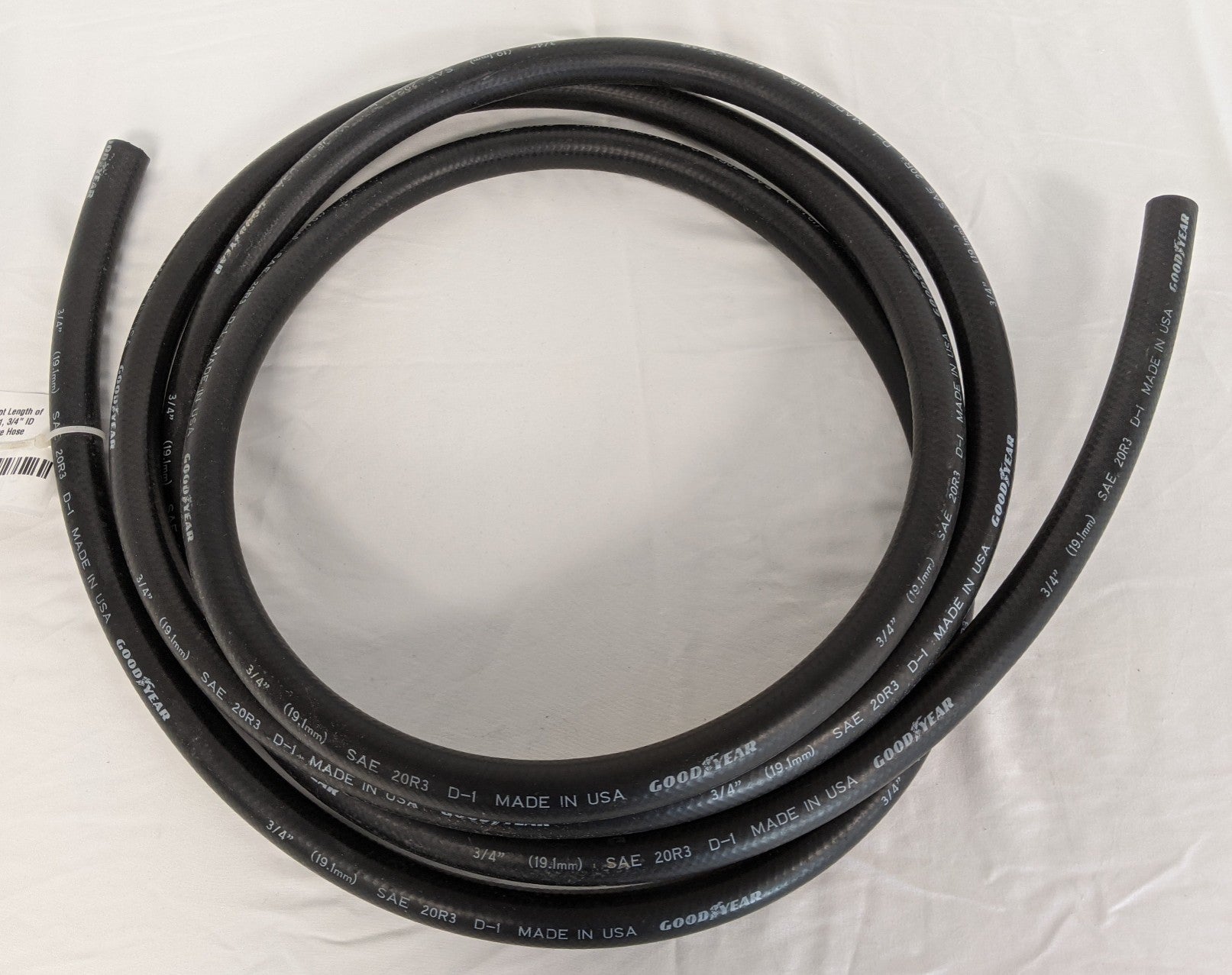 Goodyear 16 Foot Length of 20R3 Class D-1, 3/4" ID Water Antifreeze Hose (9681342628156)