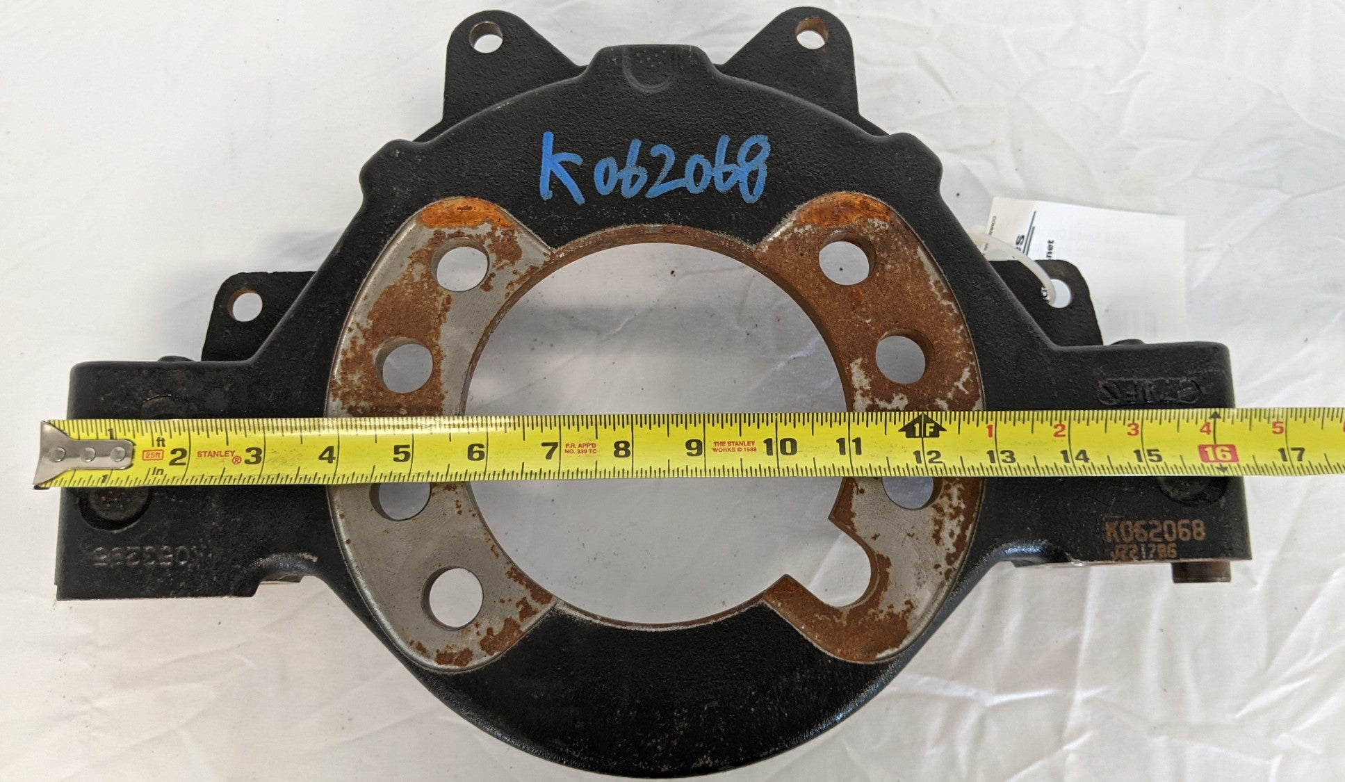 Used Bendix Cast Iron Hydraulic Disc Brake Anchor Plate - P/N BWK062068 (9692288287036)