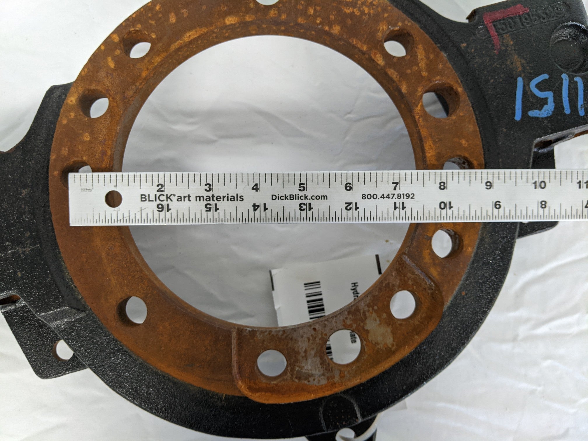 Used Bendix Cast Iron Hydraulic Disc Brake Anchor Plate - P/N BWK071151 (9701552685372)