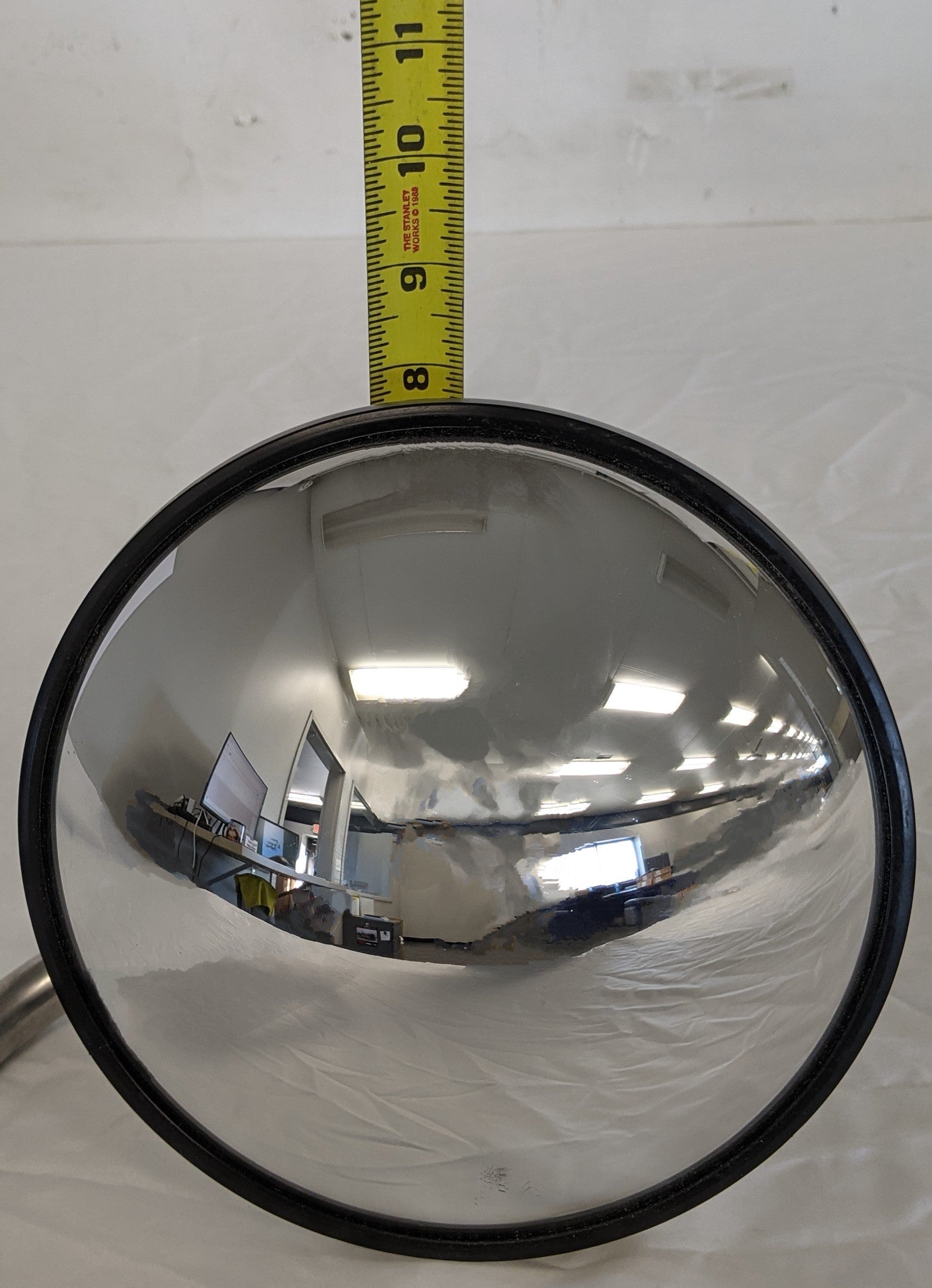 *Lot of 2* Velvac Center Mount 8.5" DIA Convex Hood Mirrors- P/N A22-69891-000 (9710409449788)