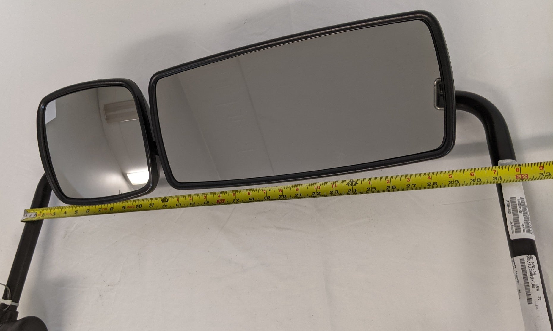 New Freightliner M2 Manual Cummins AAT Black Outer Mirror - P/N A22-74243-040 (9734279266620)