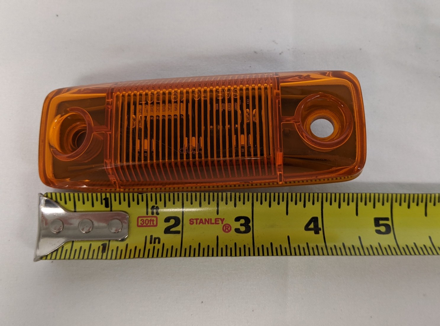 *Chipped* Western Star SAE LED Amber Visor Marker Light - P/N A66-09883-000 (9746274156860)