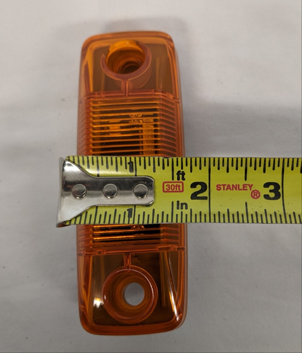 *Chipped* Western Star SAE LED Amber Visor Marker Light - P/N A66-09883-000 (9746274156860)