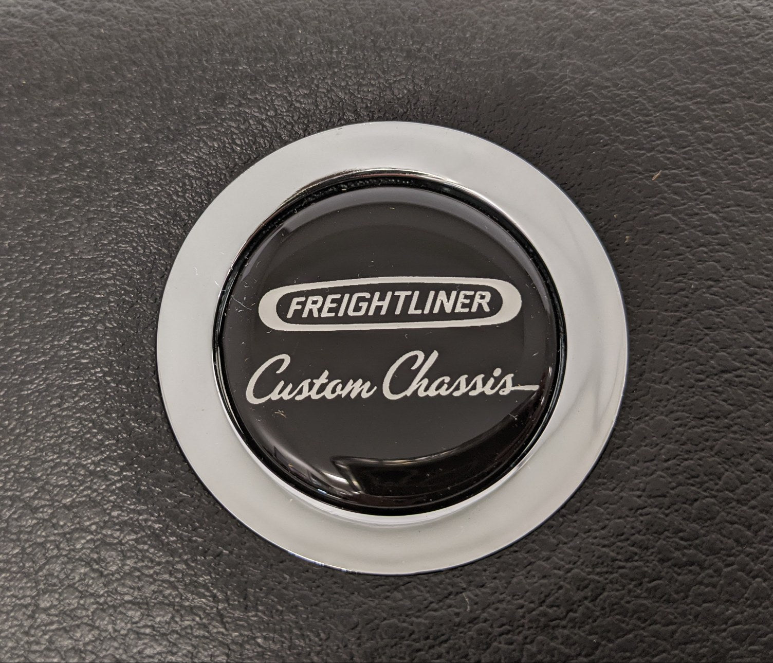 New Freightliner Custom Chassis Steering Wheel Center Cap - P/N 14-16528-000 (9768218394940)